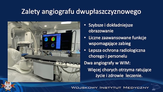slajd - zalety angiografu dwuplaszczyznowego