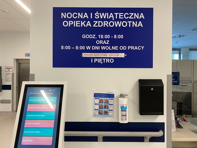 nocna i świąteczna opieka wim Legionowo zdjęcie tablicy informacyjnej