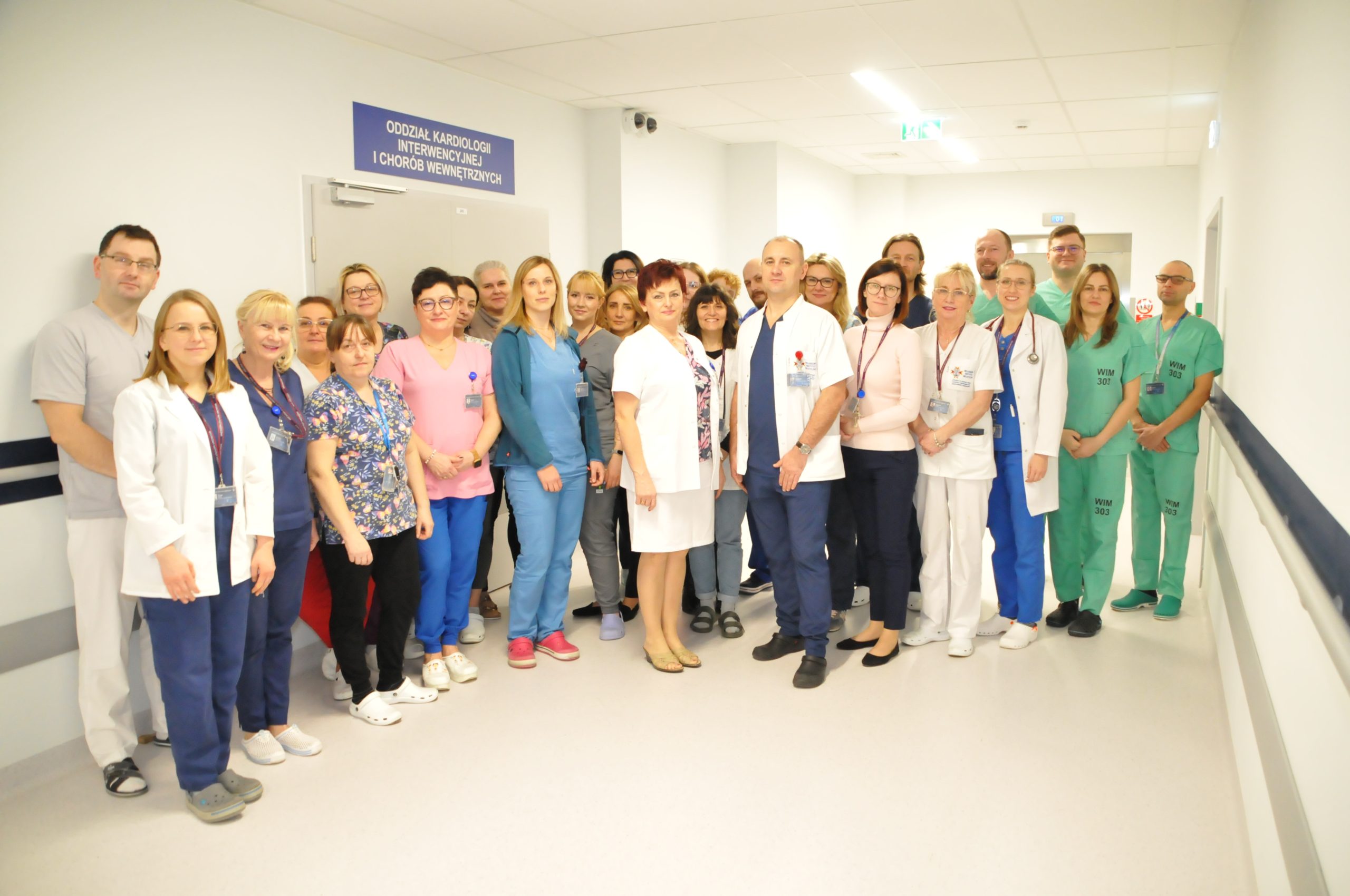 Pracownicy odziału kardiologii interwencyjnej i chorób wewnętrznych