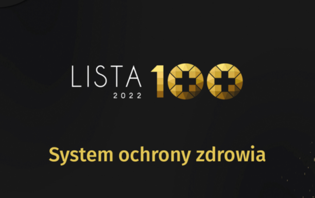 Plakat. Napis: Lista stu 2022, System Ochrony Zdrowia