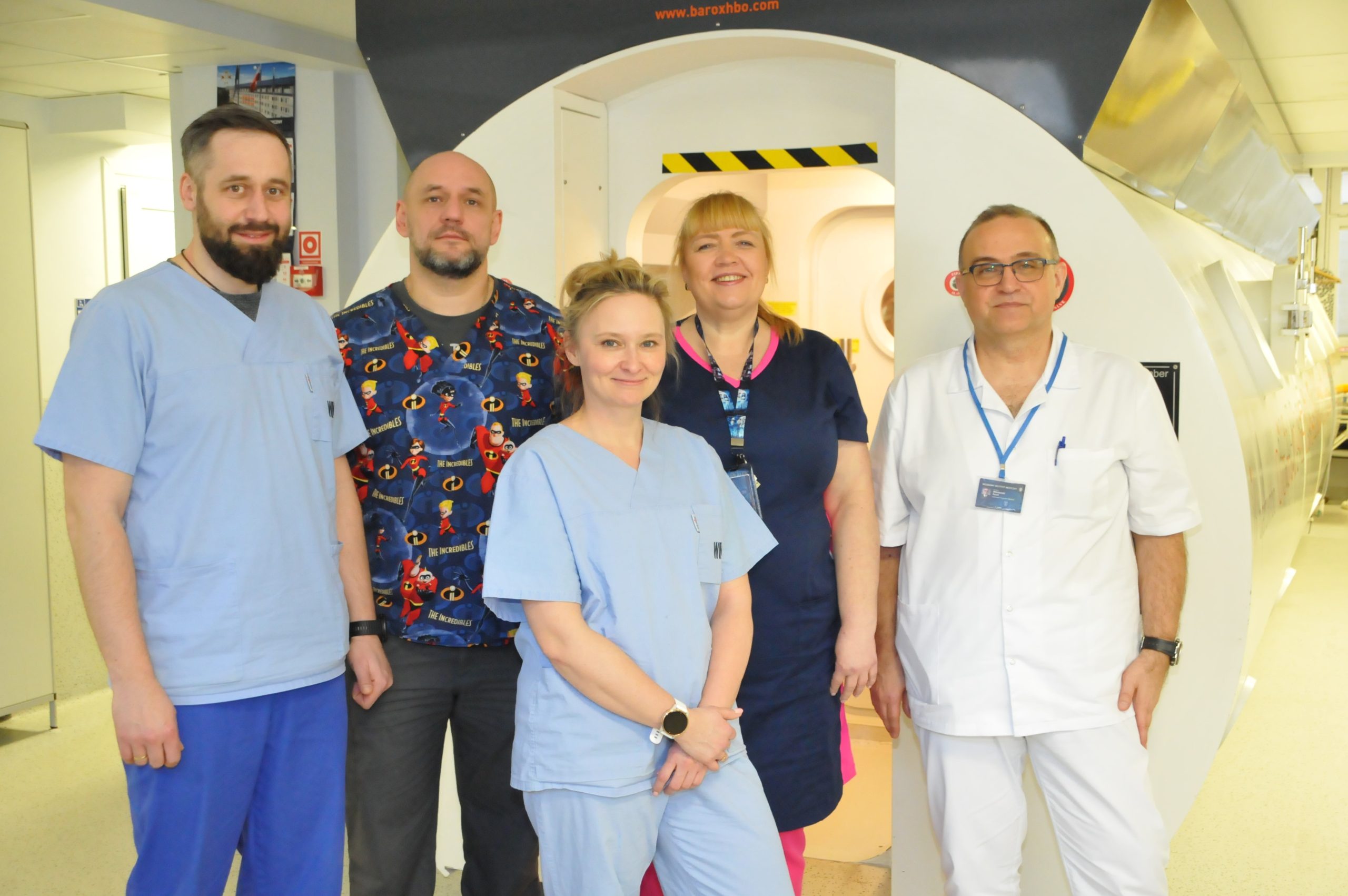 Pracownicy Oddziału Klinicznego Medycyny Hiperbarycznej