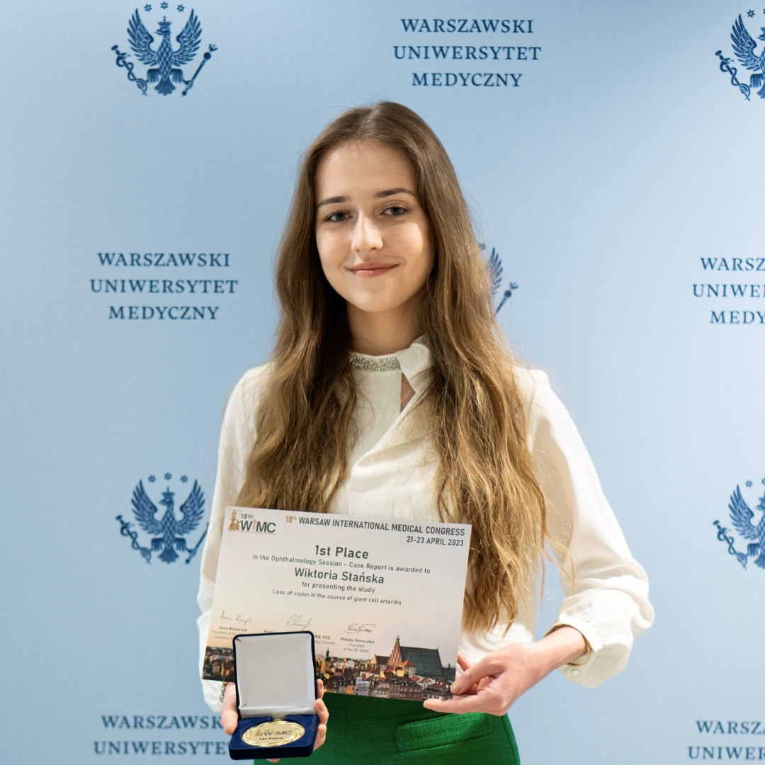 Wiktoria Stańska z nagrodą