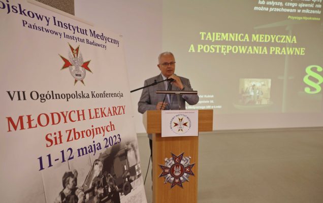 profesor UŁ dr hab. n. praw. Rafał Kubiak podczas VII Konferencji Młodych Lekarzy