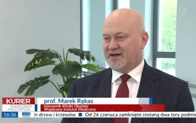 Zrzut ekranu z programu telewizyjnego Kurier Warszawy i Mazowsza