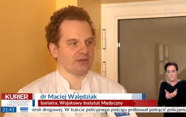 Zrzut ekranu z programu telewizyjnego Kurier Warszawy i Mazowsza