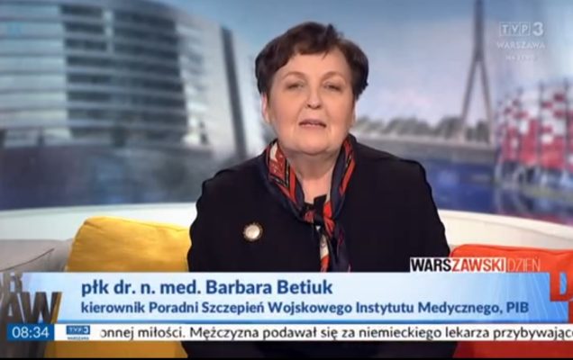Zrzut ekranu programu telewizyjnego Warszawski Dzień