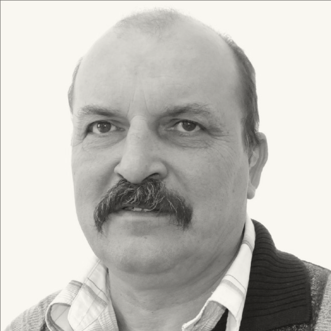Zbigniew Proć czarno-białe zdjęcie portretowe