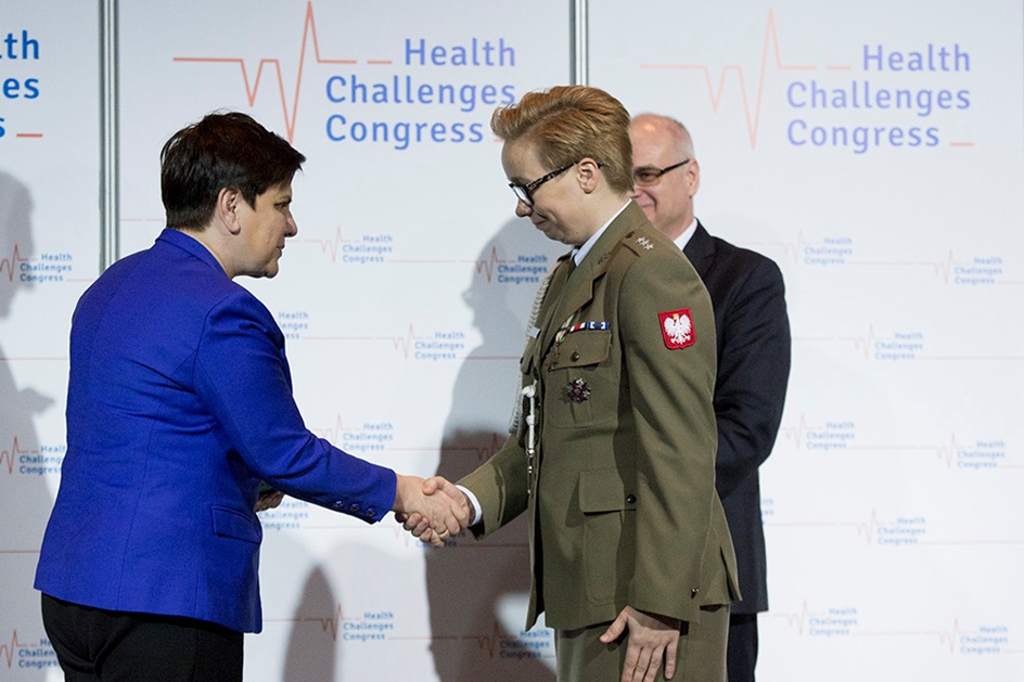 Anita Podlasin odbiera nagrodę Animus Fortis