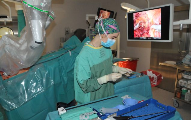 operacja robotyczna w Klinice Urologii w Wojskowym Instytucie Medycznym