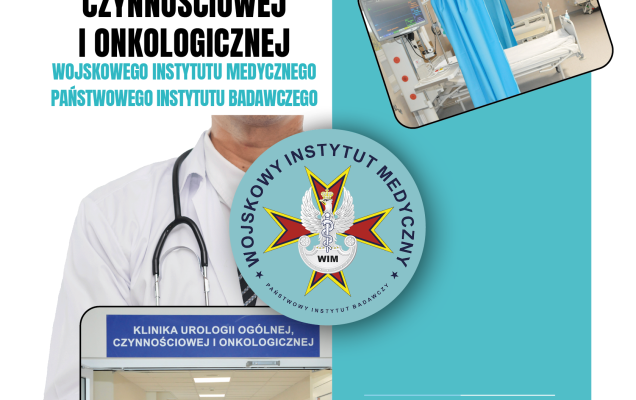 plakat promujacy otwarcie Kliniki Urologii w Wojskowym Instytucie Medycznym