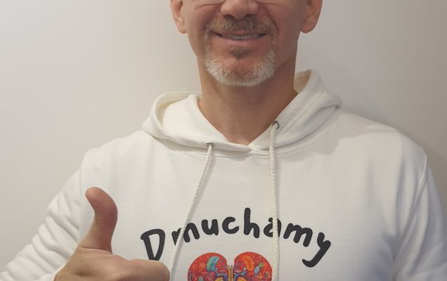 Piotr Dąbrowiecki z Wojskowego Instytutu Medycznego podczas 32 Finału Wielkiej Orkiestry Świątecznej Pomocy
