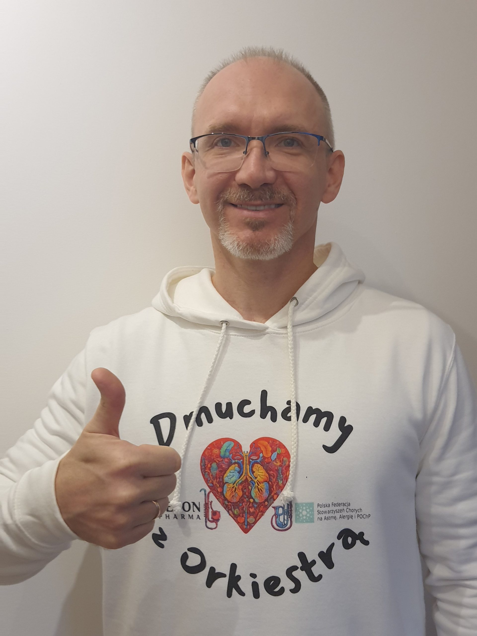 Piotr Dąbrowiecki z Wojskowego Instytutu Medycznego podczas 32 Finału Wielkiej Orkiestry Świątecznej Pomocy