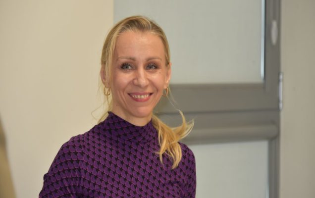 Małgorzata Złotkowska podczas uroczystego otwarcia Budynku Rehabilitacji Szpitala WIM-PIB w Legionowie