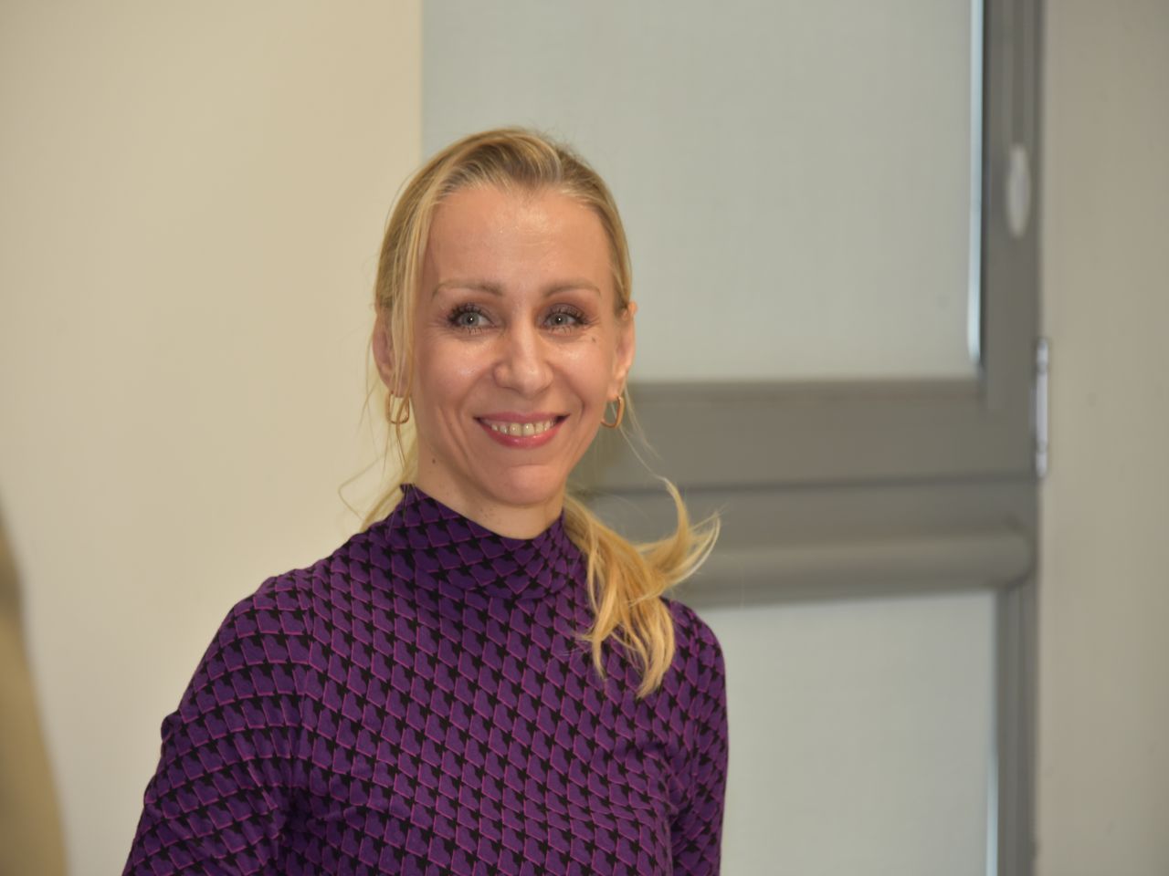 Małgorzata Złotkowska podczas uroczystego otwarcia Budynku Rehabilitacji Szpitala WIM-PIB w Legionowie