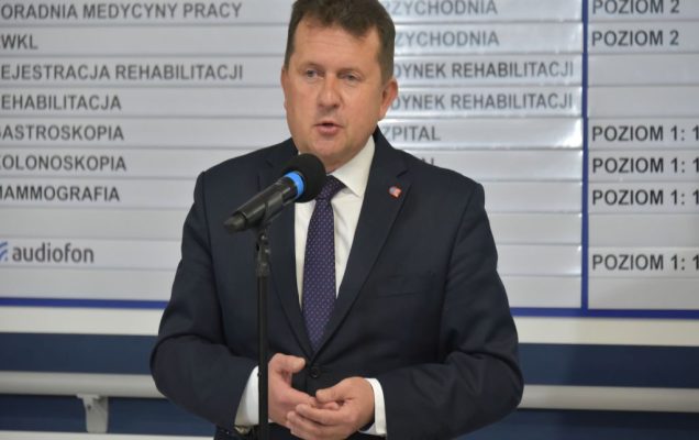 Konferencja prasowa dotyczaca Powstania SOR w Wojskowym Instytucie Medycznym szpitala w Legionowie