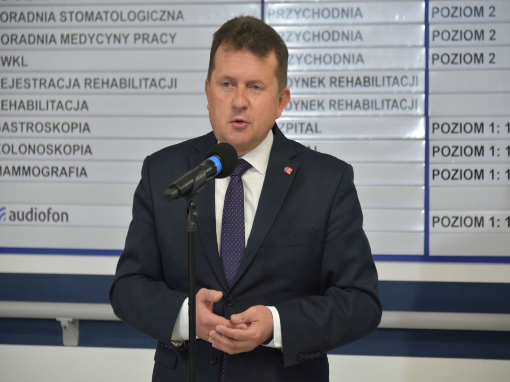 Konferencja prasowa dotyczaca Powstania SOR w Wojskowym Instytucie Medycznym szpitala w Legionowie
