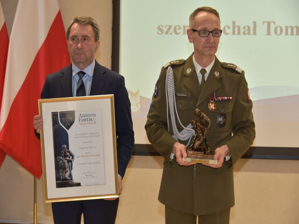 Uroczystość wręczenia nagrody Animus Fortis 2023 w Wojskowym Instytucie Medycznym.