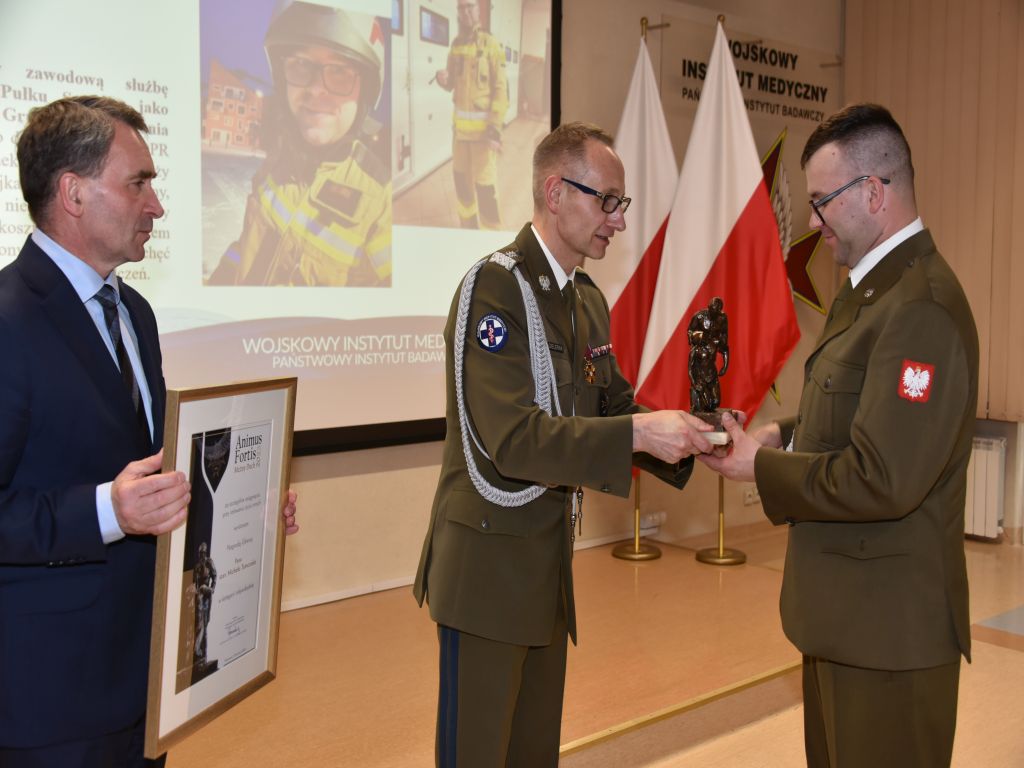 Uroczystość wręczenia nagrody Animus Fortis 2023 w Wojskowym Instytucie Medycznym.