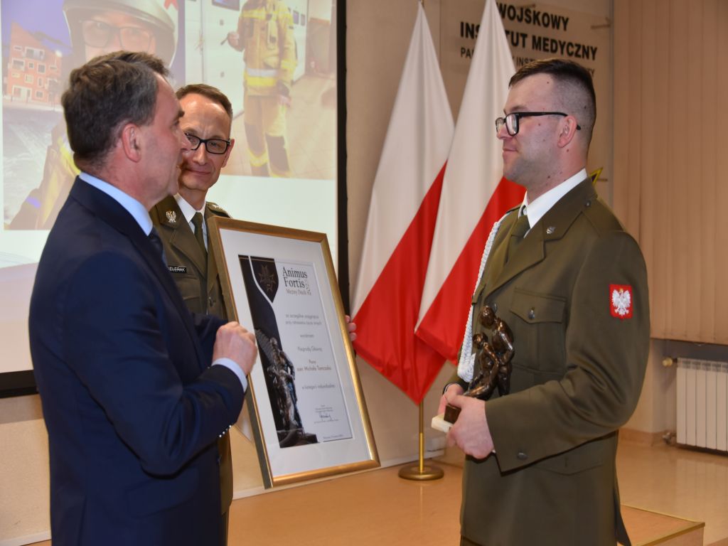 Uroczystość wręczenia nagrody Animus Fortis 2023 w Wojskowym Instytucie Medycznym.