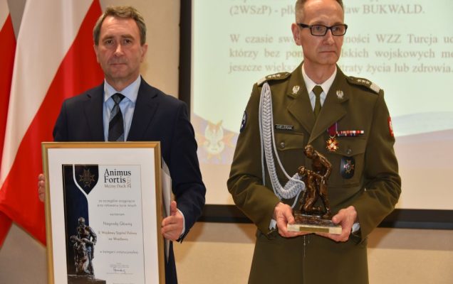 Uroczystość wręczenia nagrody Animus Fortis 2023 w Wojskowym Instytucie Medycznym.