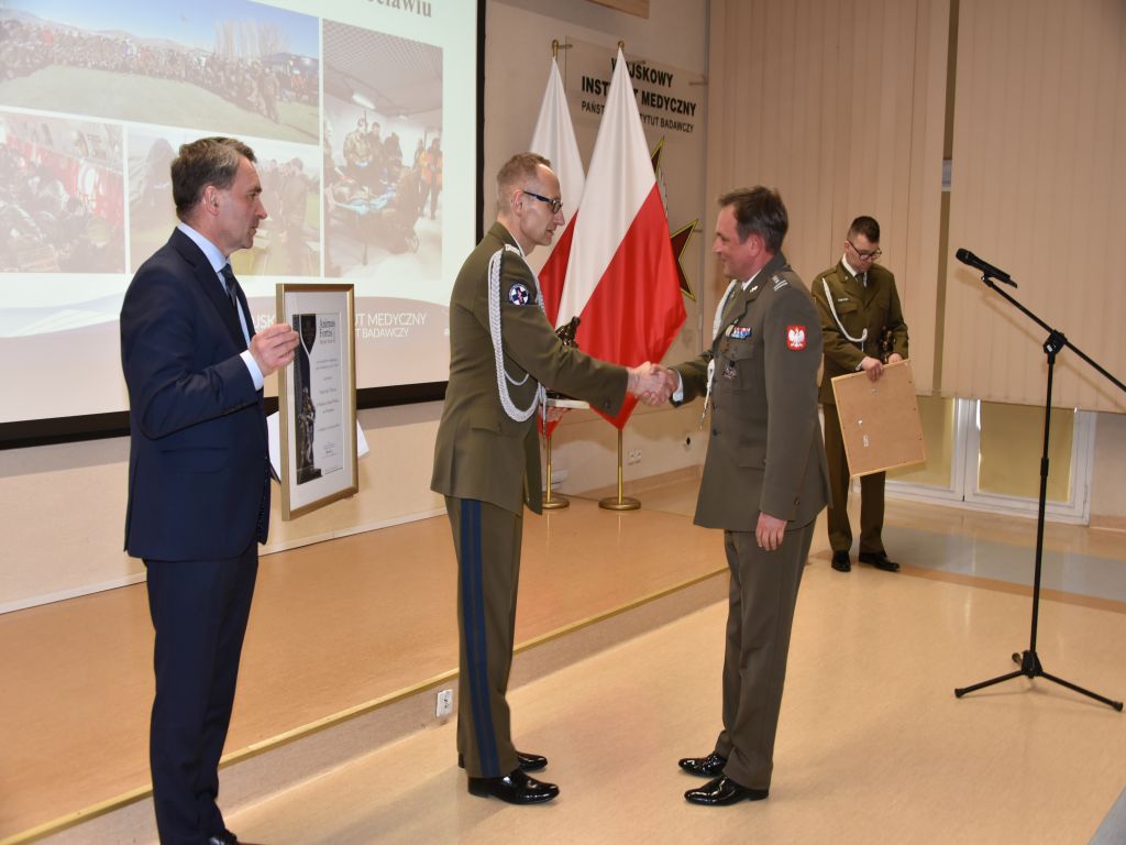 Uroczystość wręczenia nagrody Animus Fortis 2023 w Wojskowym Instytucie Medycznym.