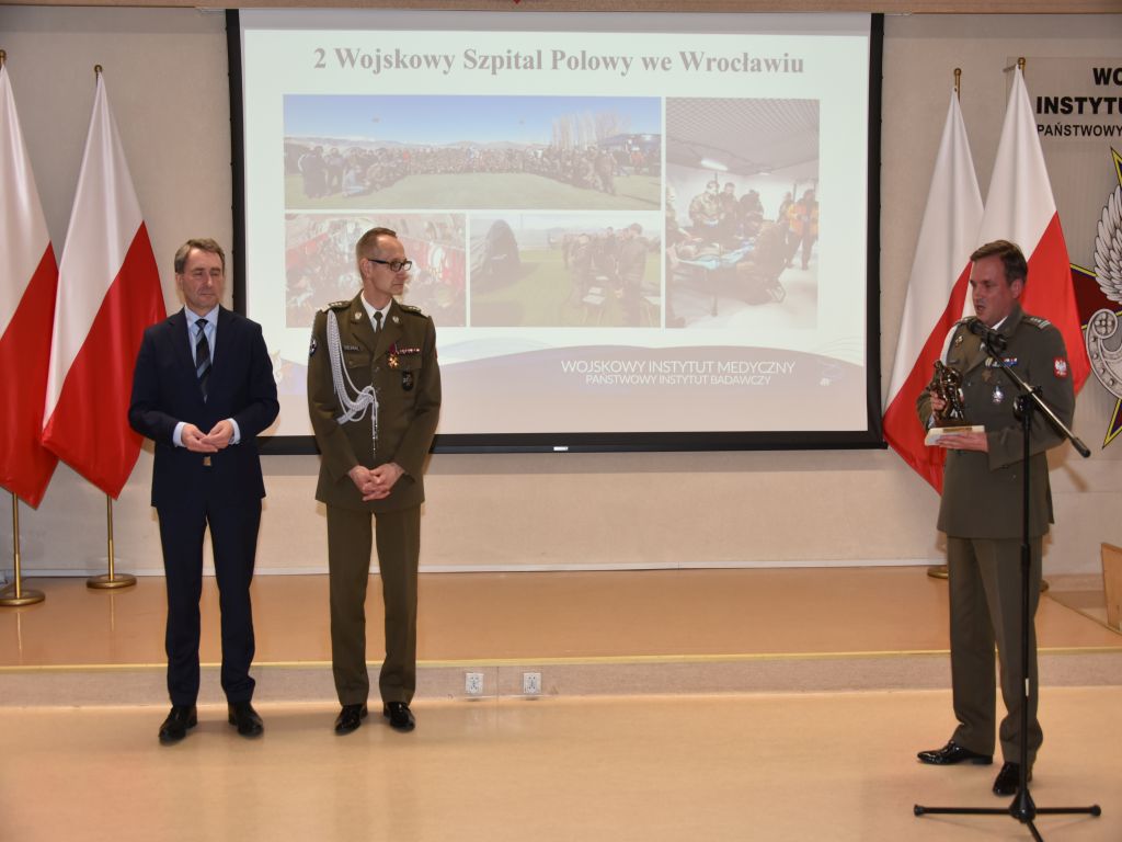 Uroczystość wręczenia nagrody Animus Fortis 2023 w Wojskowym Instytucie Medycznym.