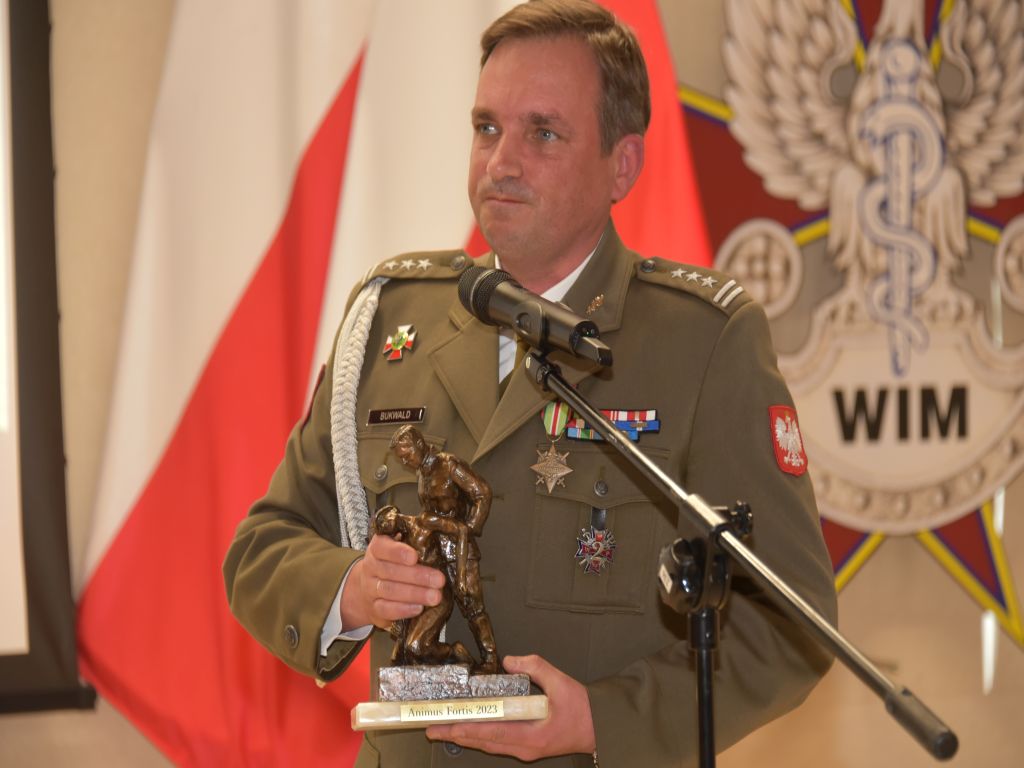 Uroczystość wręczenia nagrody Animus Fortis 2023 w Wojskowym Instytucie Medycznym.