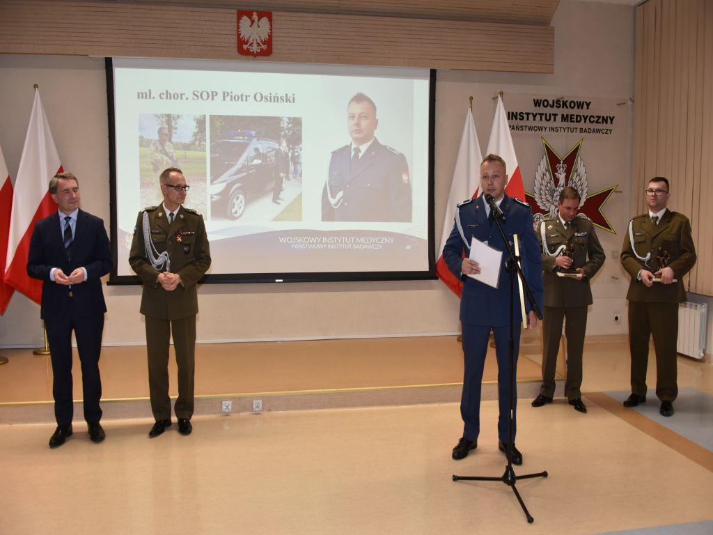 Uroczystość wręczenia nagrody Animus Fortis 2023 w Wojskowym Instytucie Medycznym.