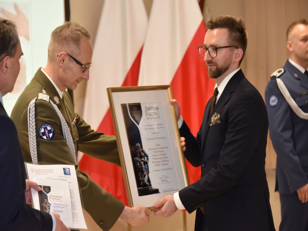 Uroczystość wręczenia nagrody Animus Fortis 2023 w Wojskowym Instytucie Medycznym.