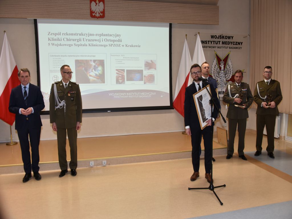 Uroczystość wręczenia nagrody Animus Fortis 2023 w Wojskowym Instytucie Medycznym.