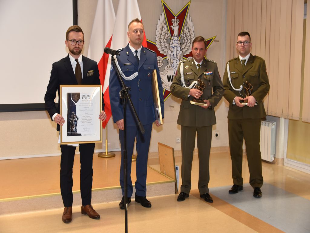 Uroczystość wręczenia nagrody Animus Fortis 2023 w Wojskowym Instytucie Medycznym.