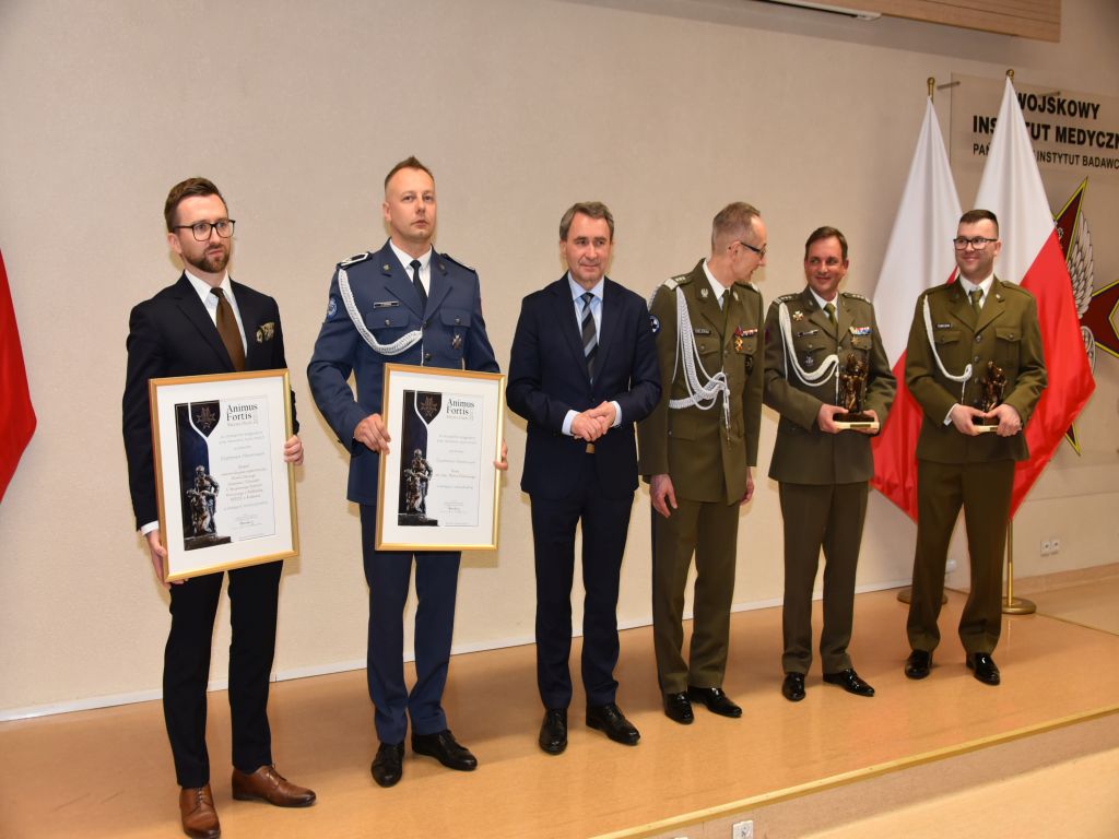 Uroczystość wręczenia nagrody Animus Fortis 2023 w Wojskowym Instytucie Medycznym. Laureaci siódmej edycji nagrody edycji Animus Fortis
