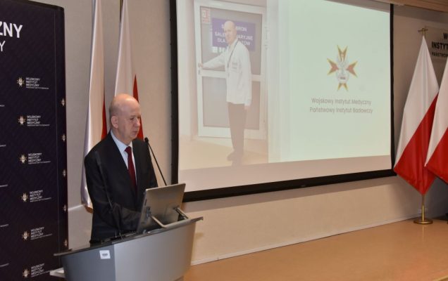 Uroczyste otwarcie Pracowni Anatomii w Wojskowym Instytucie Medycznym. Slajd prezentacji