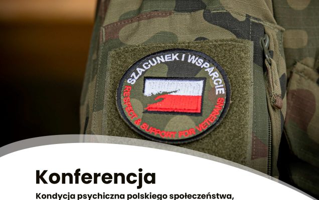 Plakat zapraszający na konferencję pt. kondycja psychiczna polskiego społeczenstwa