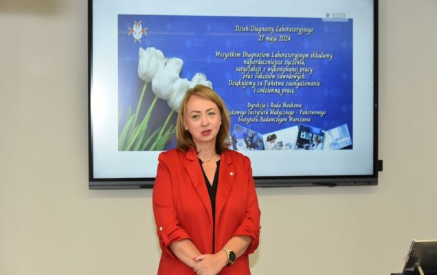 Uroczystość z okazji Dnia Diagnosty Laboratoryjnego w Wojskowym Instytucie Medycznym w Warszawie.