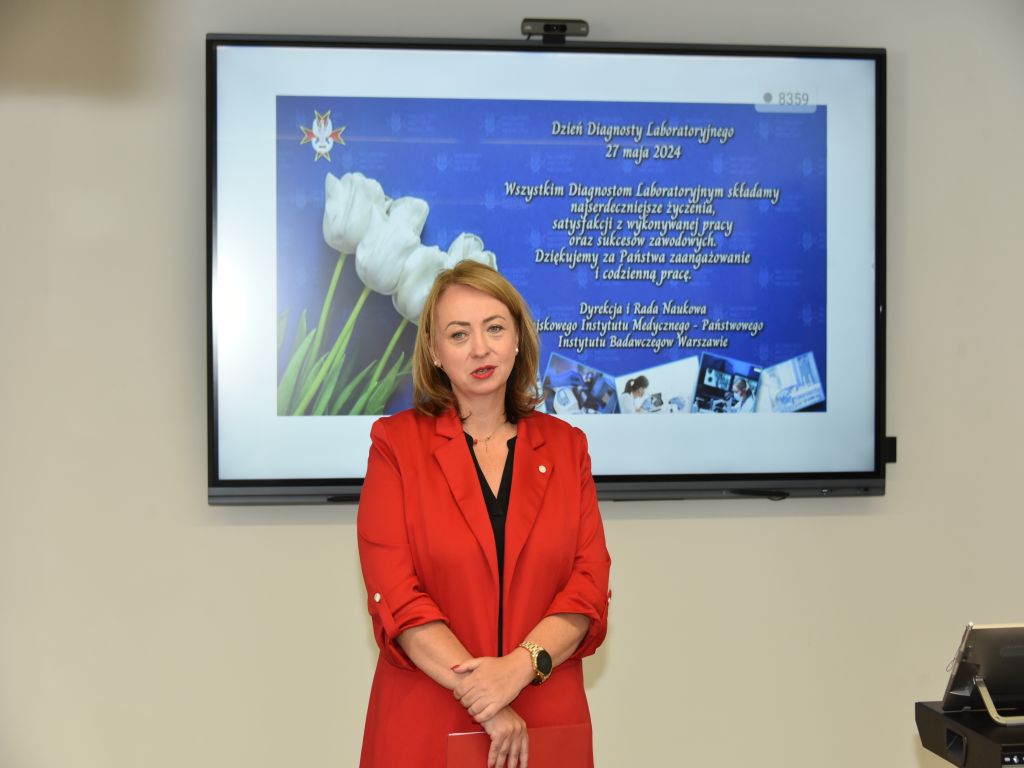 Uroczystość z okazji Dnia Diagnosty Laboratoryjnego w Wojskowym Instytucie Medycznym w Warszawie.