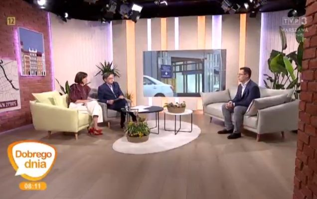 Zrzut ekranu z programu telewizyjnego Dobrego Dnia.