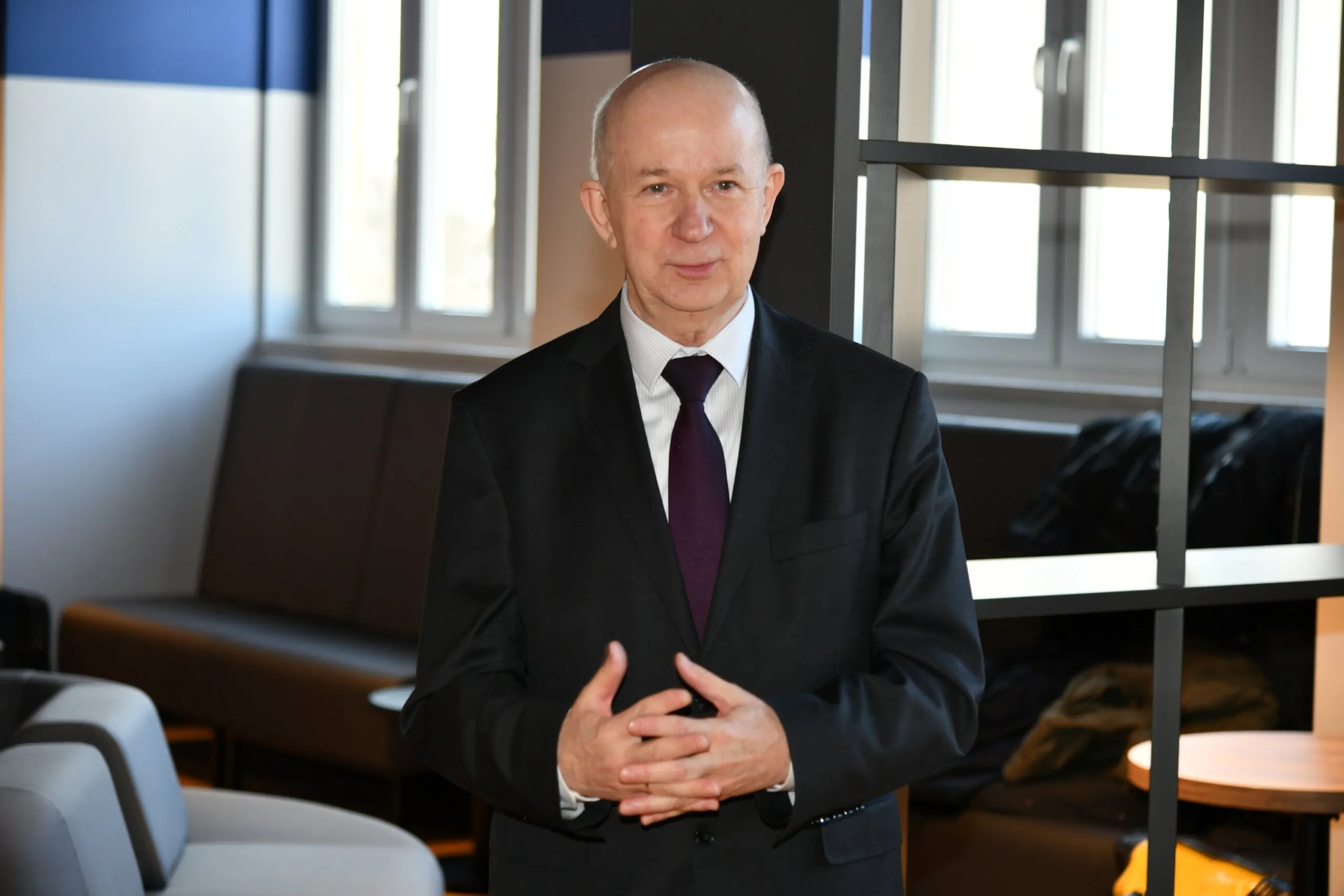 Profesor Kalicki w strefie relaksu.
