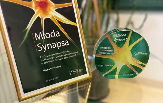Dyplom i statuetka nagrody Synapsa.