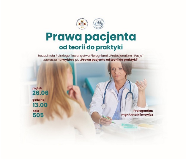 Plakat zapraszający na wykład, treść plakatu we wpisie.